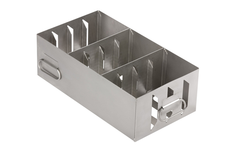 Rack (portoir) en acier inox pour cryoboites-1