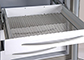 Pull-out aluminum drawer without dividers for model 600 2T-3